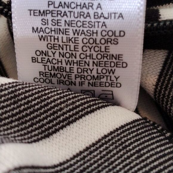 Peter Som Black and White Striped Knit Dress - Picture 9 of 10